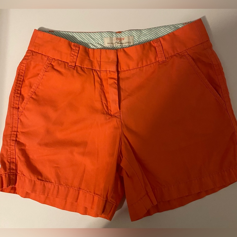 J. Crew Women's Vibrant Orange Bermudas